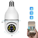 دوربین لامپی چرخش 360 درجه قابل کنترل با نرم افزار v380 اصل