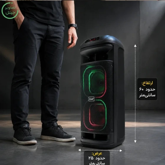 اسپیکر پارتی باکس قابل حمل مدل Brodu BTS2261 به همراه میکروفن