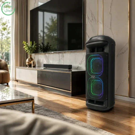 اسپیکر پارتی باکس قابل حمل مدل Brodu BTS2261 به همراه میکروفن